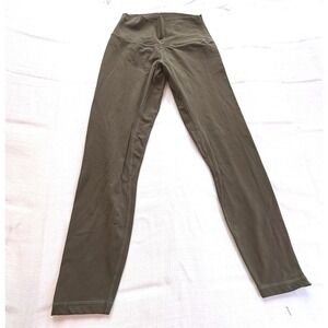 Lululemon Athletica High Rise Leggings Olive Green Size 6